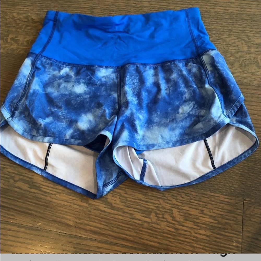 Lululemon speed shorts high waisted size 4